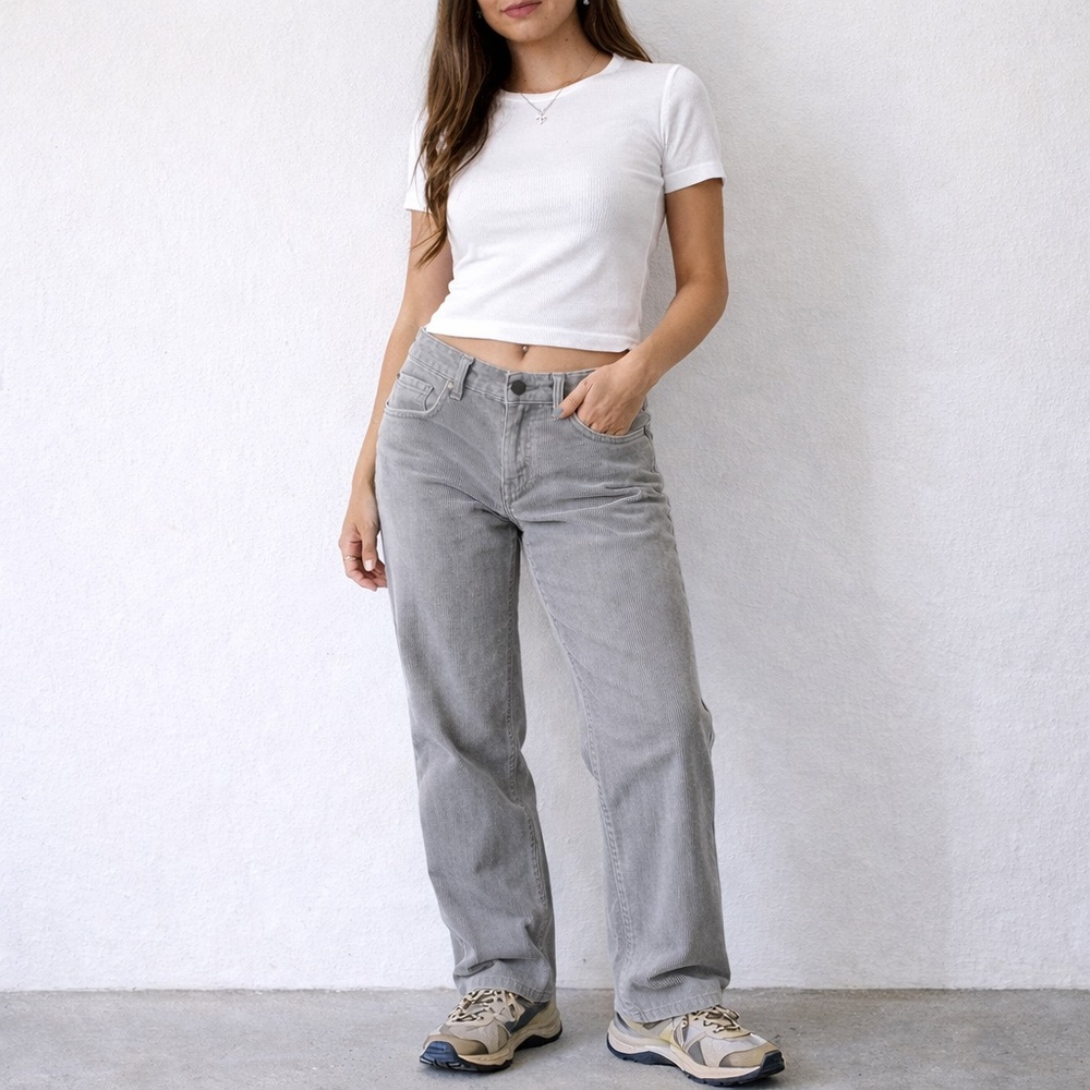 Patagonia Drifter Grey Straight Leg Corduroy Pants Size 31 NWT